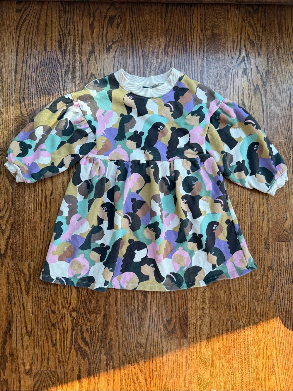 Next Girl Power Multicolored Sweatshirt Dress 4-5 Years